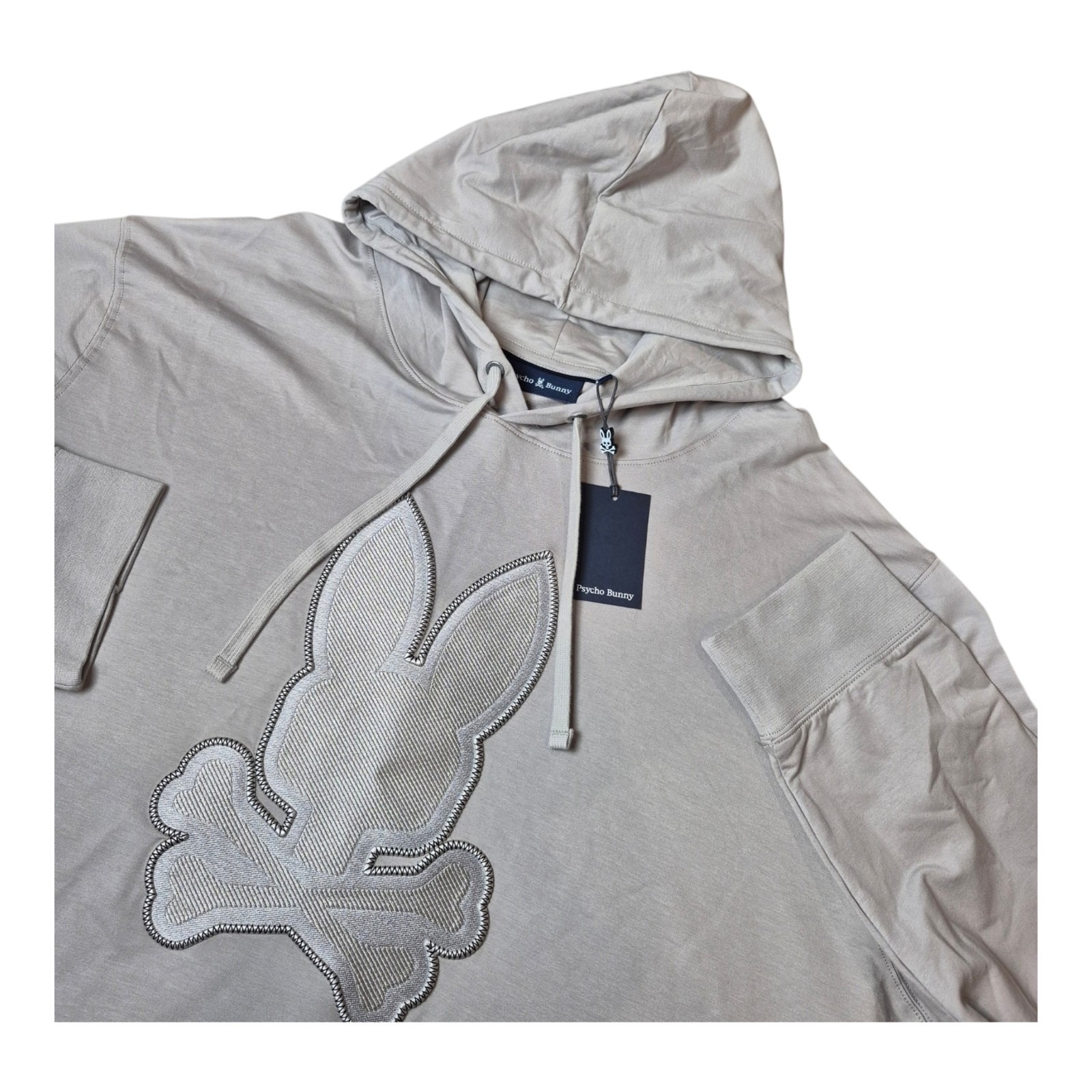 Psycho Bunny Men's 4xl Big & Tall Walter Micro French Terry Hoodie Otster Nwt